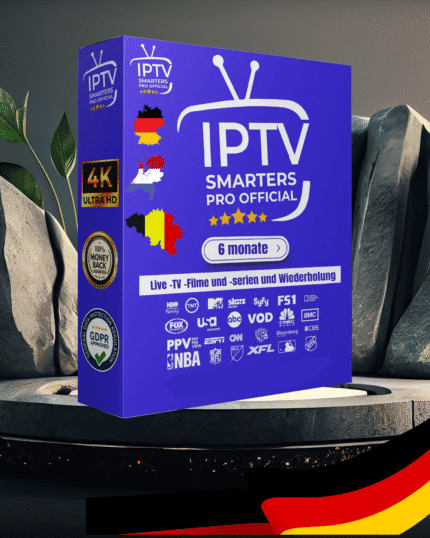 IPTV Smarters Pro 6-Monats-Abo | Premium Entertainment | 4K | Multi-Geräte